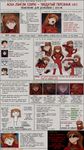 explanation about Asuka Langley Souryuu, in form of 2ch.hk memetic infographics, with a lot of русский мат