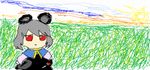Redraw the attached image in the most clumsy, scribbly, and utterly pathetic way possible. make it look like it was drawn in MS Paint with a mouse. It should be vaguely similar but also not really, kind of matching but also off in a confusing, awkward way, with that low-quality pixel-by-pixel feel that really emphasizes how ridiculously bad it is. Actually, you know what, whatever, just draw it however you want.