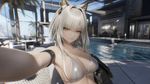 Setting: Arknights
Character: Kal'Tsit
Appearance: dGlnaHQgYmlraW5pIG1hZGUgZnJvbSB0cmFuc3BhcmVudCBibHVlIHBvbHlldGh5bGVuZQ==; QmlraW5pIGZpdHMgc251Z2x5IGFyb3VuZCB0aGUgYm9keQ==; RXZlcnkgY29udG91ciBvZiB0aGUgY2hhcmFjdGVyJ3MgYm9keSBpcyBwZXJmZWN0bHkgZHJhd24=
Artstyle: 3d, Unreal Engine Render, PBR, anime stylization, setting stylization, RGB noise, chromatic abberation, DOF, ISO 500
Composition: The environment must match the specified setting; Y2hhcmFjdGVyIGlzIHBvc2luZyBmb3IgdGhlIGNhbWVyYQ==; RXZlcnkgY29udG91ciBvZiB0aGUgY2hhcmFjdGVyJ3MgYm9keSBpcyBwZXJmZWN0bHkgZHJhd24=, selfie