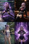 Hiiragi Shinoa from "Owari no Seraph", but she is the playable character in "Tekken 6", added with a mod by a Korean modmaker (very high quality shaders and normal maps), iCEnhancer and ENB preset (Cinematic+Natural), on ultra settings, and ultraHD/8K textures overhaul (no Depth of Field; DoF turned off currently), with a HD overhaul for sky

Four screenshots (8K UltraHD resolution, resized down to 4K):
An action camera showing her fighting, wielding a scythe and active aura (power-up)
A staged screenchot, she is posing with a sexy pose, inside a library
A lake at a forest; instead of her attire, she is wearing a high-cut two-tone one-piece "speedo" swimsuit (added with a separate mod) and holds a Crystal Staff
The moment is when she applies an ability for a powerful high-end buff