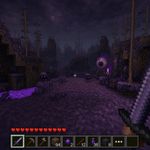 Terraria (Corruption biome) but first-person view