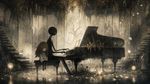 An artwork with aesthetics of Deemo by Rayark