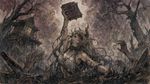 Artstyle: watercolor with thin brushstrokes, artstyle similar to 'Gachiakuta', full-image wallpaper
Character: monster girl reenacting the climax of the movie 'Evil Dead'