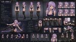 Update this character design concept sheet [Image 1]: change the appearance (face and hairstyle/hair bow only) towards the imagery from the [Image 2] while keeping the rest intact.

