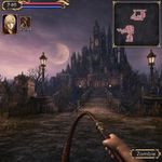 "Castlevania: Portrait of Ruin" game but first-person view, outdoors
