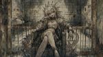 Artstyle: watercolor with thin brushstrokes, artstyle similar to 'Gachiakuta', full-image wallpaper
Character: monster girl reenacting an iconic scene from the movie 'Silence of the Lambs'