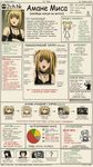 explanation about Amane Misa from "Death Note", in form of 2ch.hk memetic infographics, with a lot of русский мат, мат-перемат